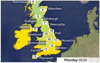 uk and europe weather forecast latest november 9 britain sets to bear hot southern air